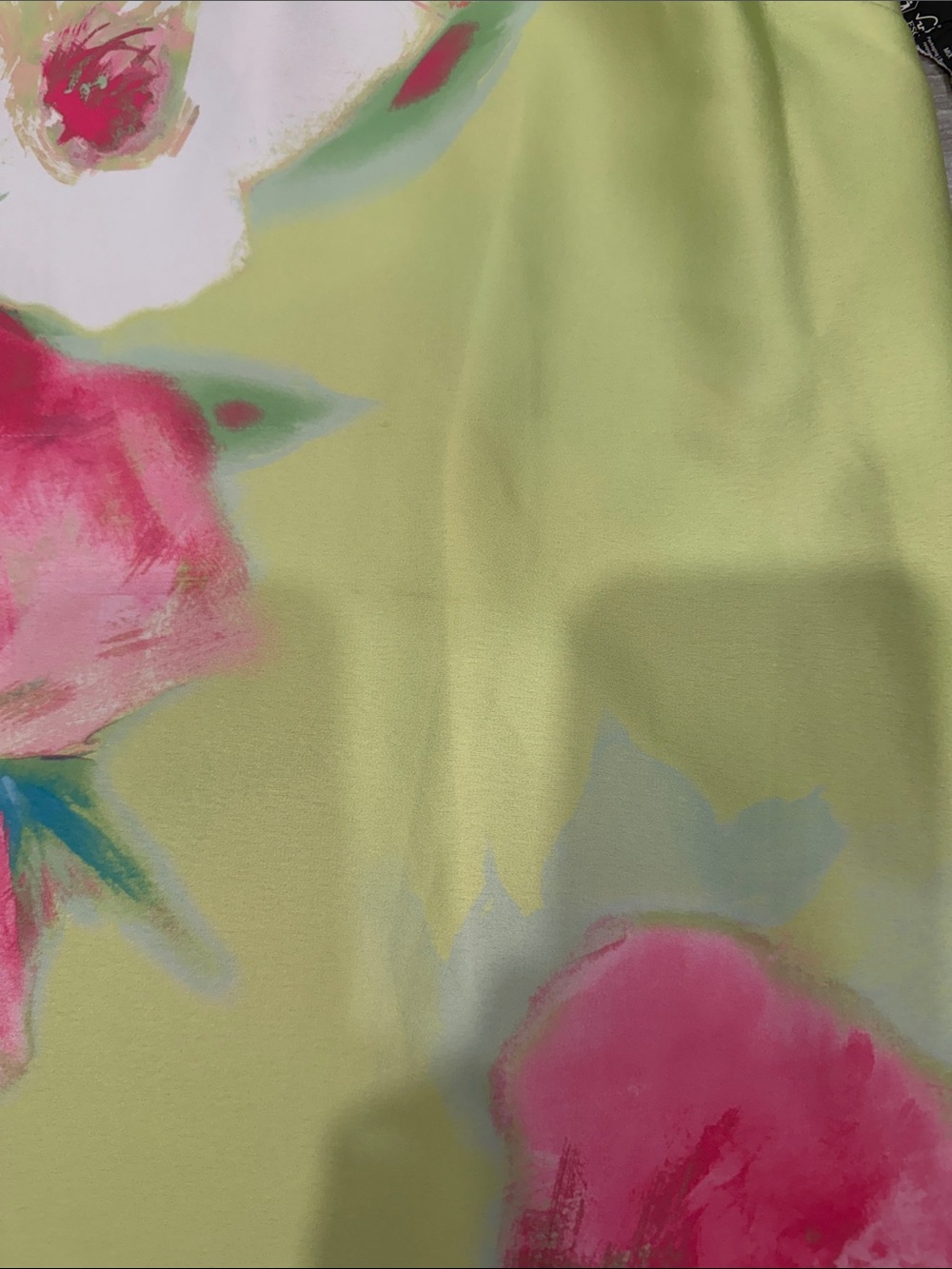 Karl Lagerfeld Floral Mock-Neck Maxi Dress in Lemon Green size 8 - Picture 3 of 6